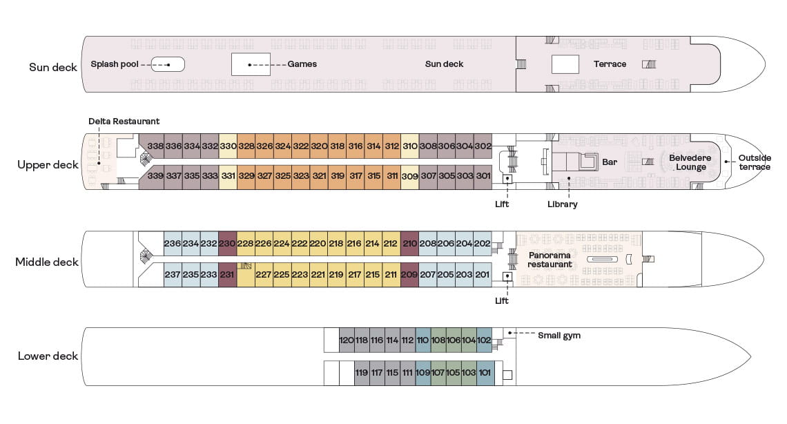 Spirit of the Danube deck plan Spirit of the Danube deck plan